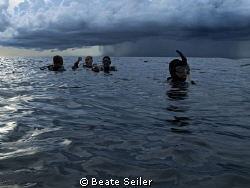 After a spectacular dive at Wakatobi. Look at the weather... by Beate Seiler 